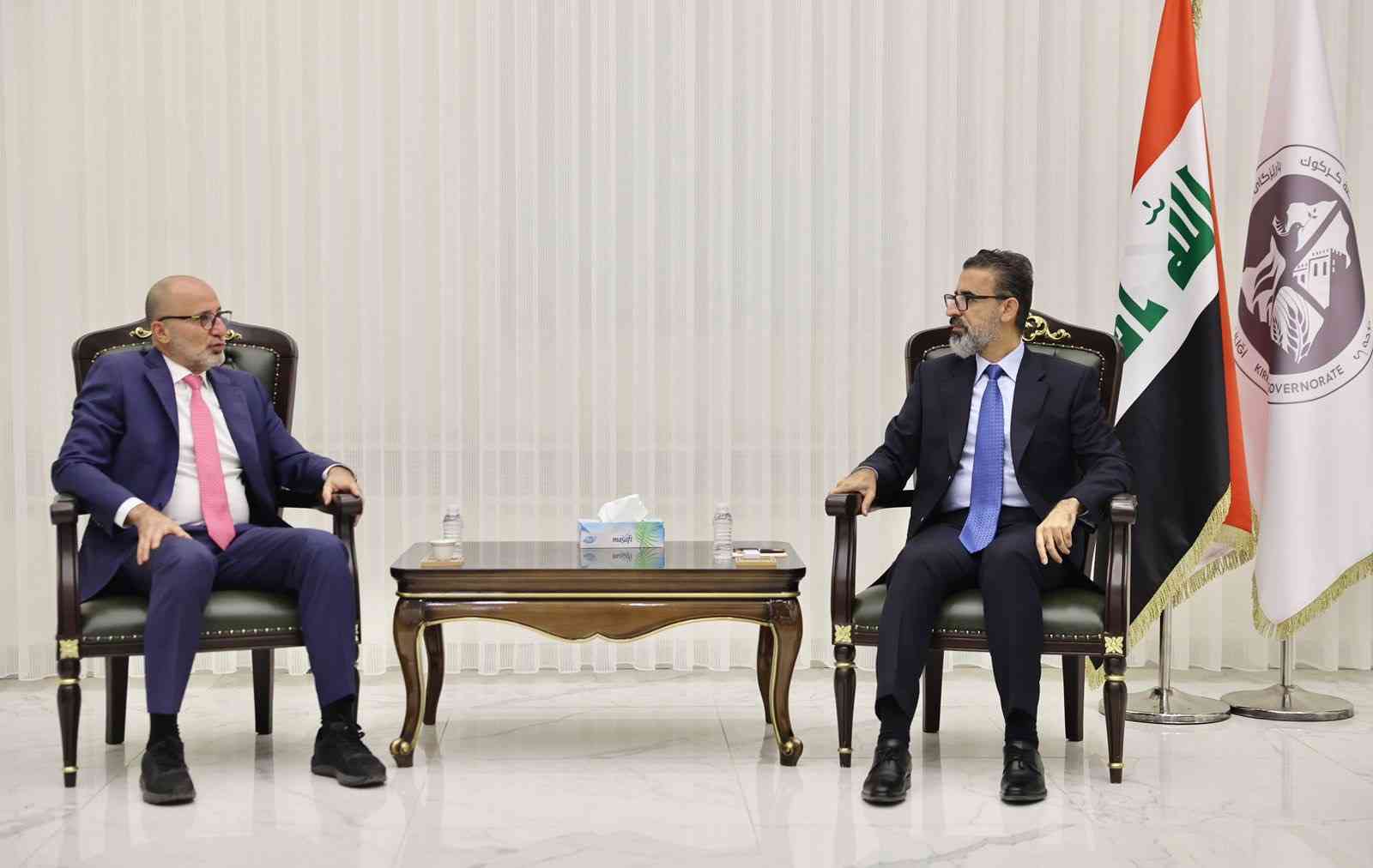 استقبل السيد محافظ كركوك ريبوار طه   السيد سعيد جنون المنسق الأمني لبعثة الامم المتحدة بالمنطقة الشمالية.