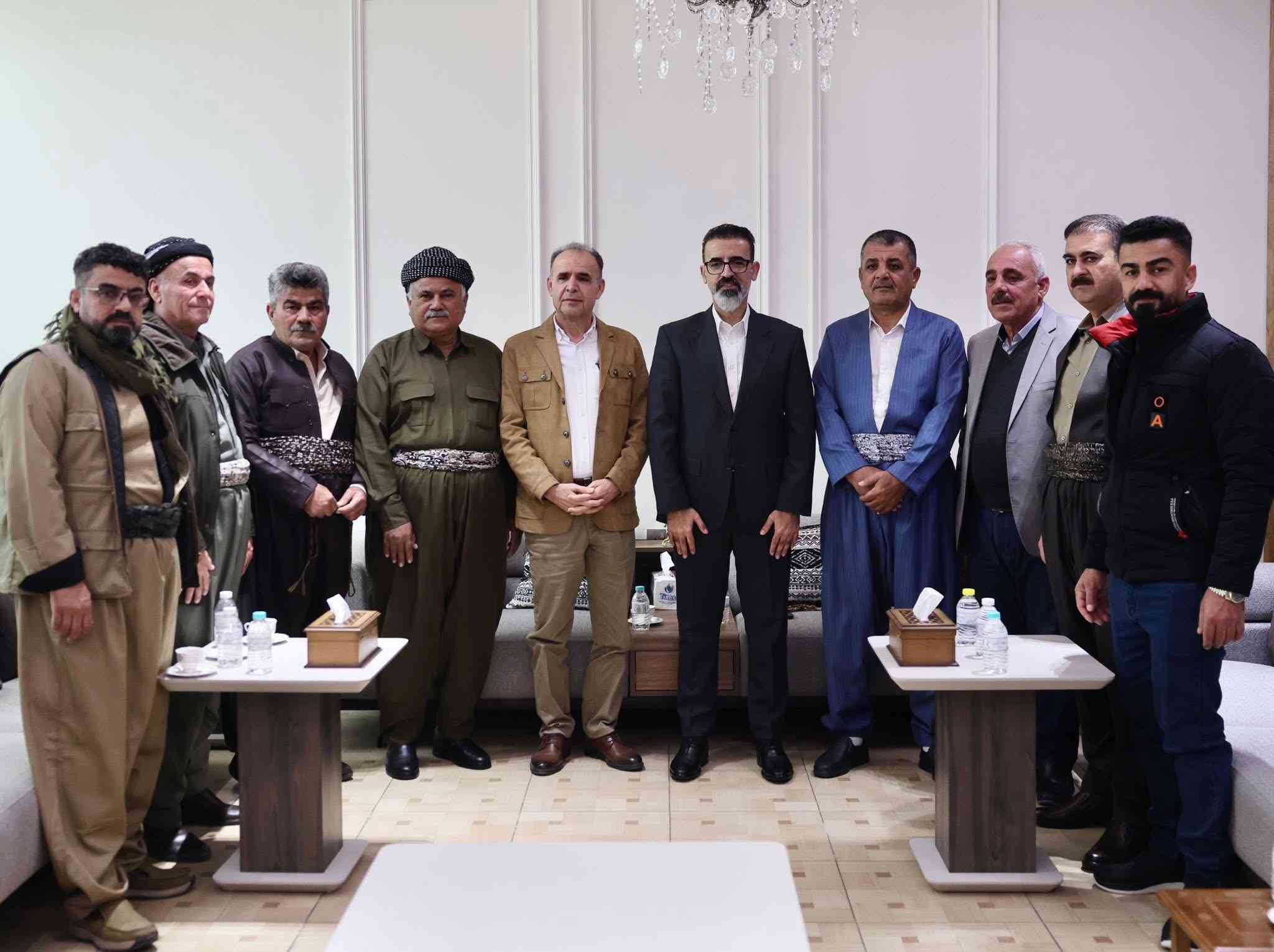 استقبل محافظ كركوك السيد ريبوار طه 