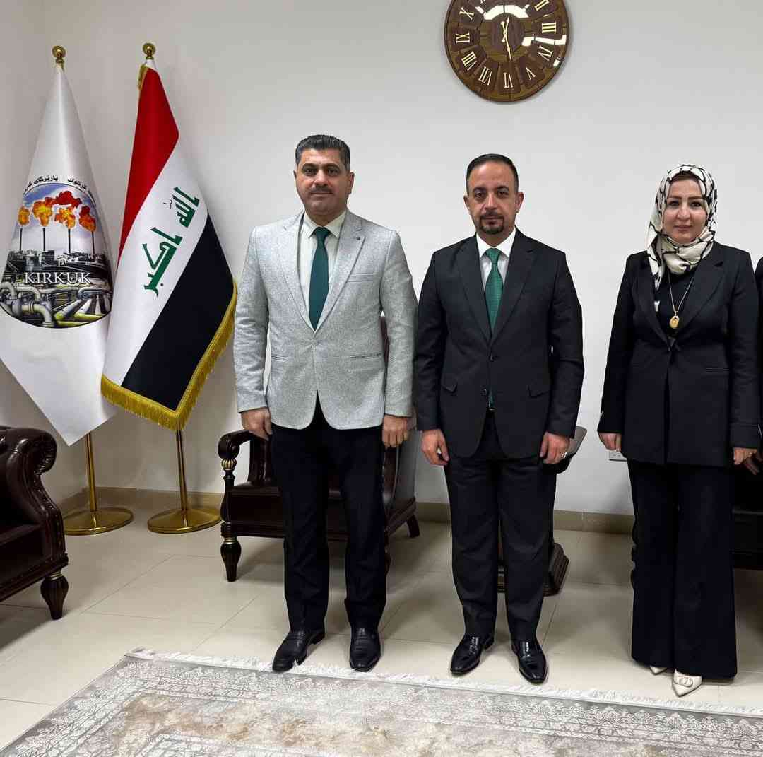 النائب الفني إبراهيم تميم يستقبل مدير دائرة الإسكان في كركوك .