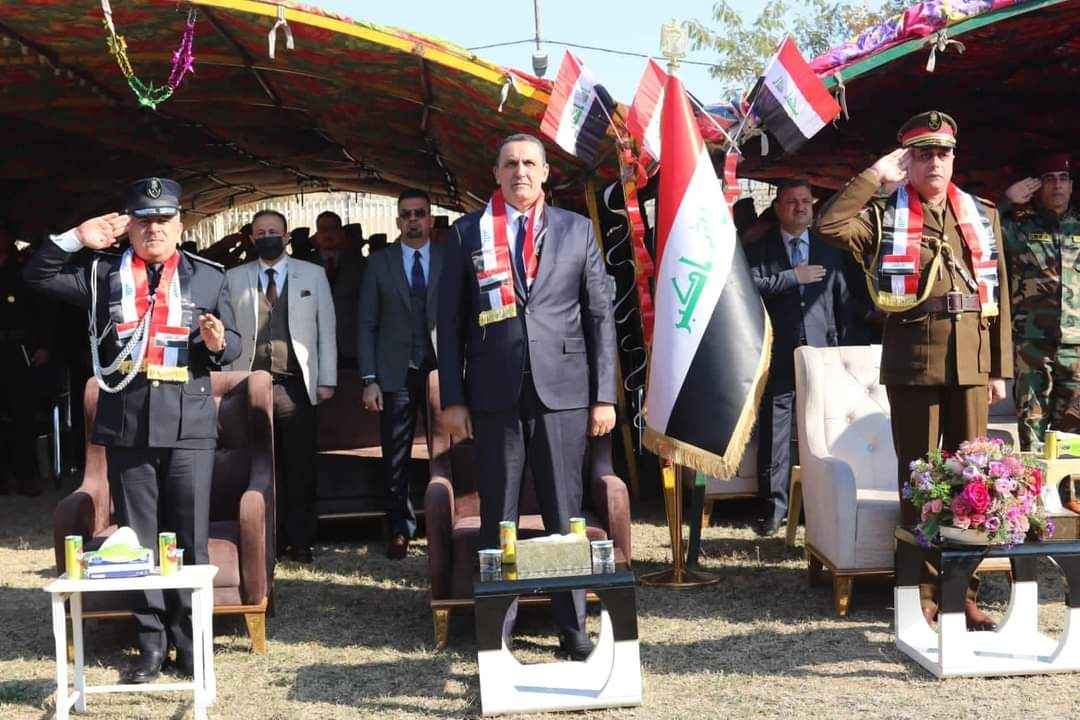 قيادة المقر المتقدم للعمليات المشتركة في محافظة كركوك تحتفي بعيد الجيش والشرطة العراقية .