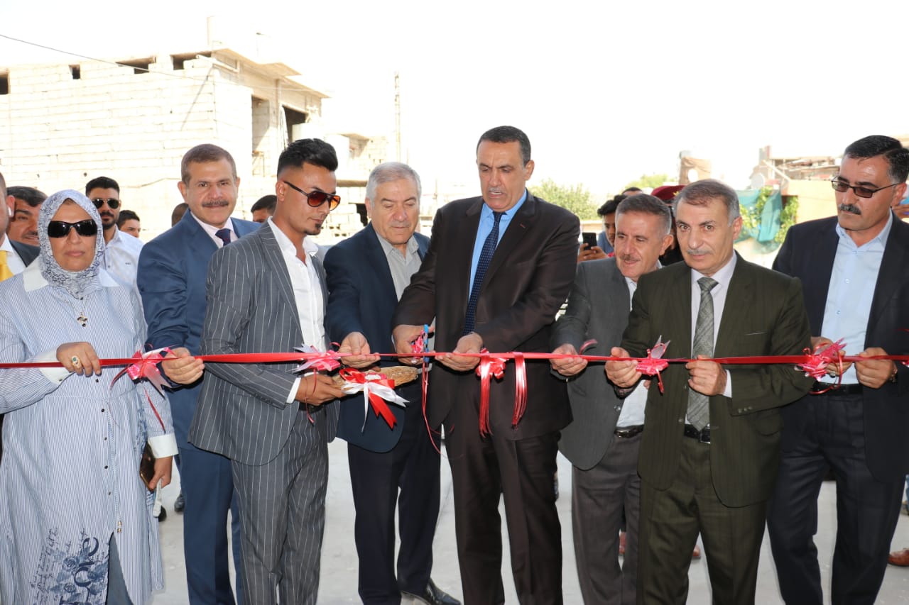  أفتتاح مدرسىة في حي واحد حزيران , ومبنى مخازن الدراسة الكردية في كركوك 
