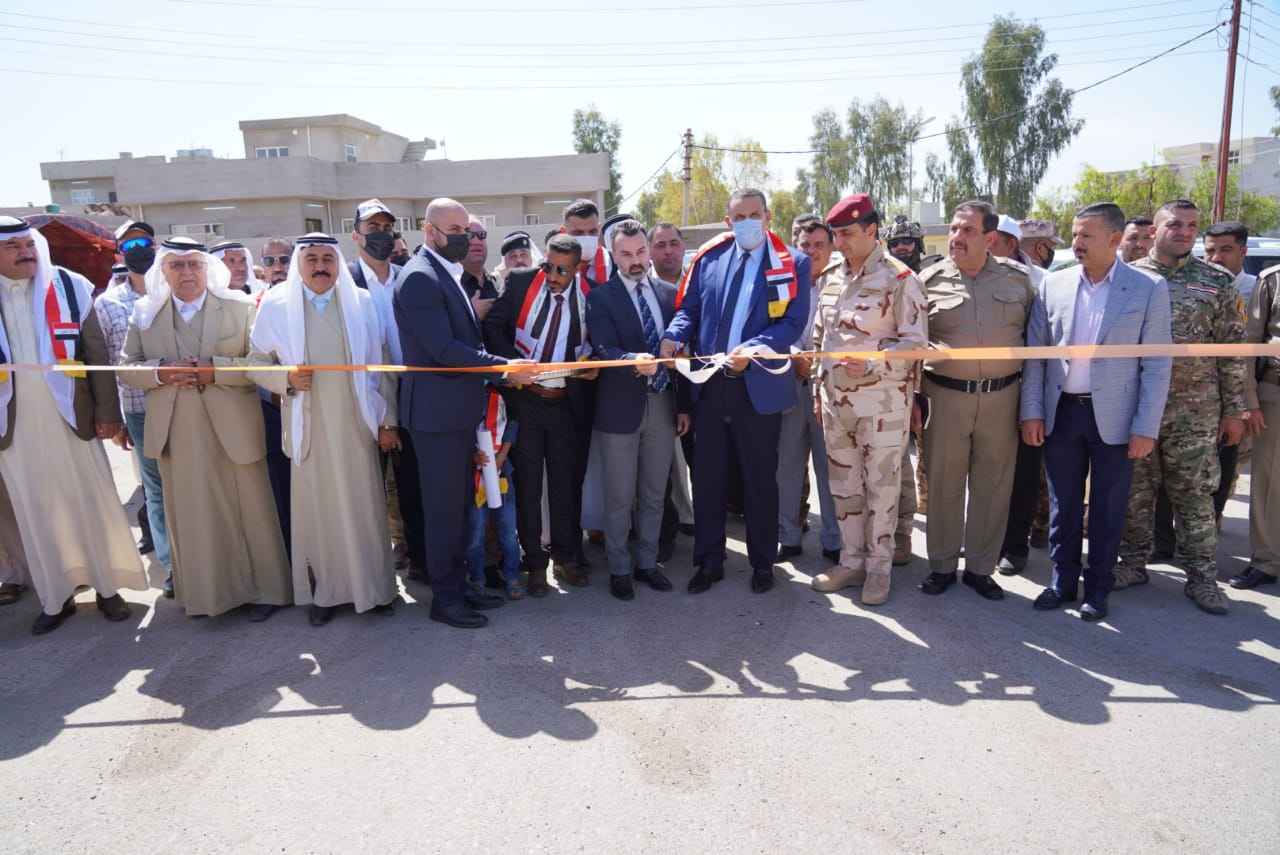 الجبوري  يفتتح اعمال تأهيل وتطوير حي التأخي في قضاء الدبس  .