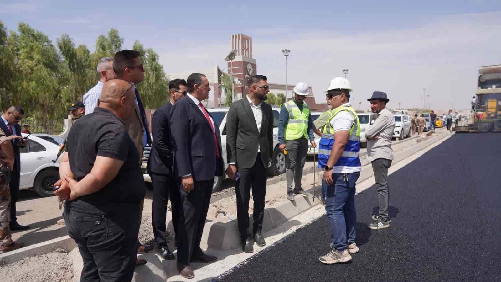 محافظ كركوك … يوجه بسرعة انجاز طريق الجامعة .