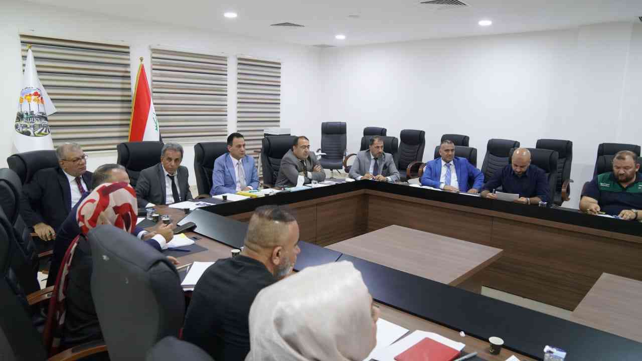 انطلاق اعمال الجلسة الثانية للجنة وضع الخارطة الاستثمارية و تخصيص الاراضي في محافظة كركوك .