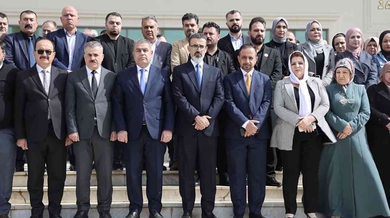 وقفة استذكارية بمناسبة ذكرى فاجعة حلبجة الشهيدة في ديوان محافظة كركوك.