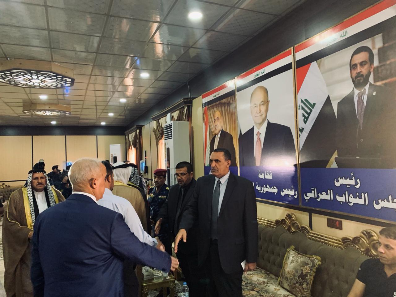 الجبوري  يشارك في تقديم واجب العزاء لقيادة قوات الشرطة الأتحادية بفقدان العميد مالك عواد الخزرجي 