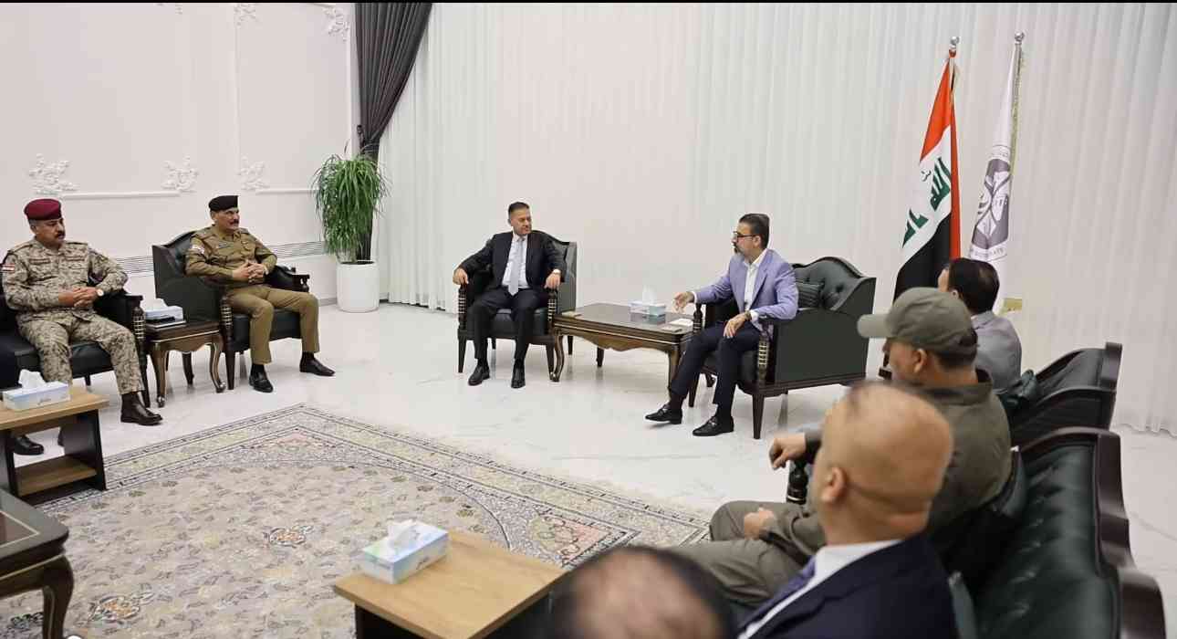 استقبل السيد محافظ كركوك ريبوار طه رئيس اللجنة الامنية العليا   اللواء احمد الزركاني مدير عام مكافحة المخدرات والمؤثرات العقلية في وزارة الداخلية
