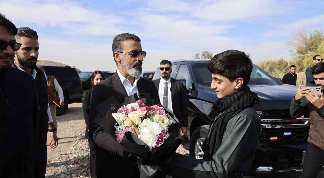 تبليط طريق شوان - جمجمال بطول 7 كيلومترات.