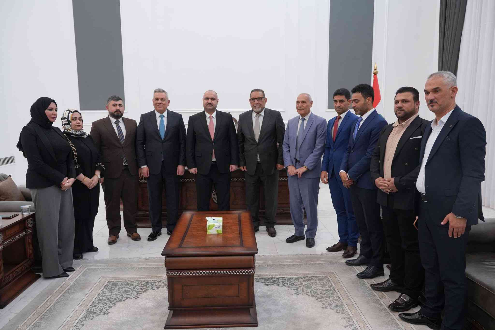 استقبل السيد محافظ كركوك محمد سمعان اغا وفد الاتحاد الإسلامي لتركمان العراق برئاسة السيد تحسين كهيه .