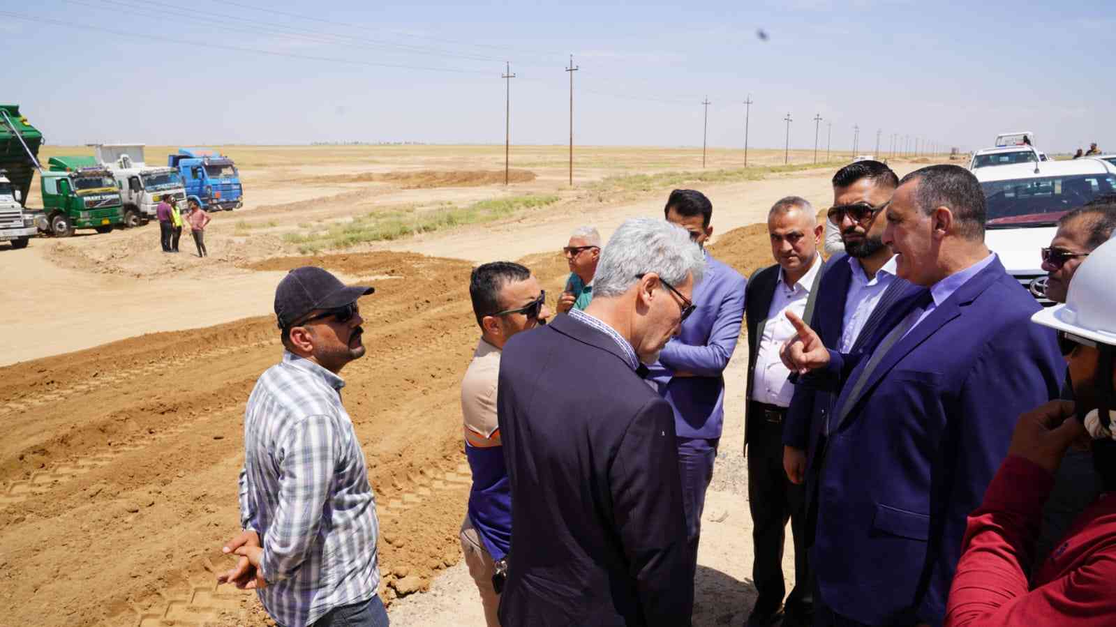 بعد تفقده اعمال مشروع طريق كركوك /تكريت ..  الجبوري لن نسمح بأي تأخير او تعطيل او مخالفة بالمشاريع المنفذة في كركوك .