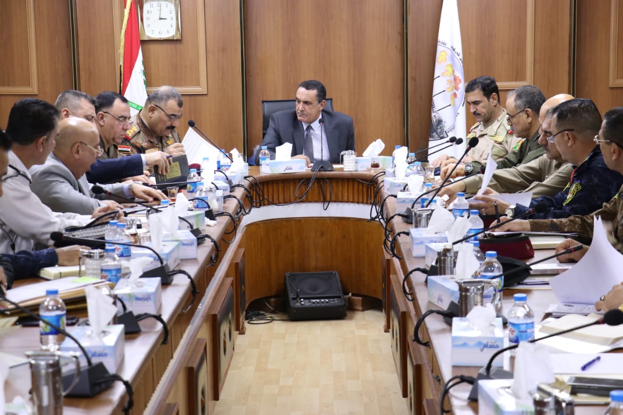  الجبوري  يترأس اجتماع للجنة الأمنية بالمحافظة 