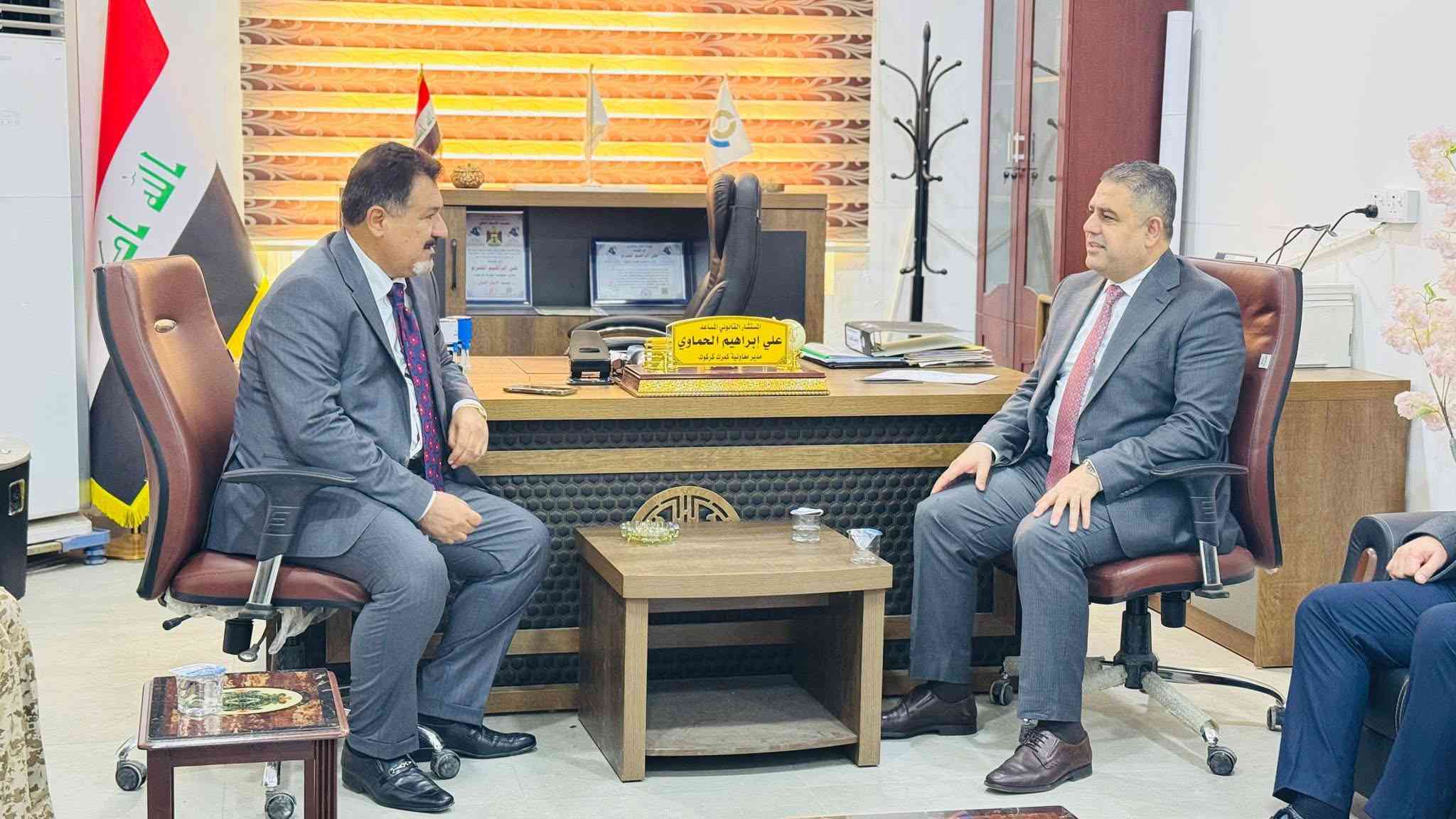 زار النائب الأول لمحافظ كركوك الدكتور ياوز حميد محمود معاونية كمرك كركوك