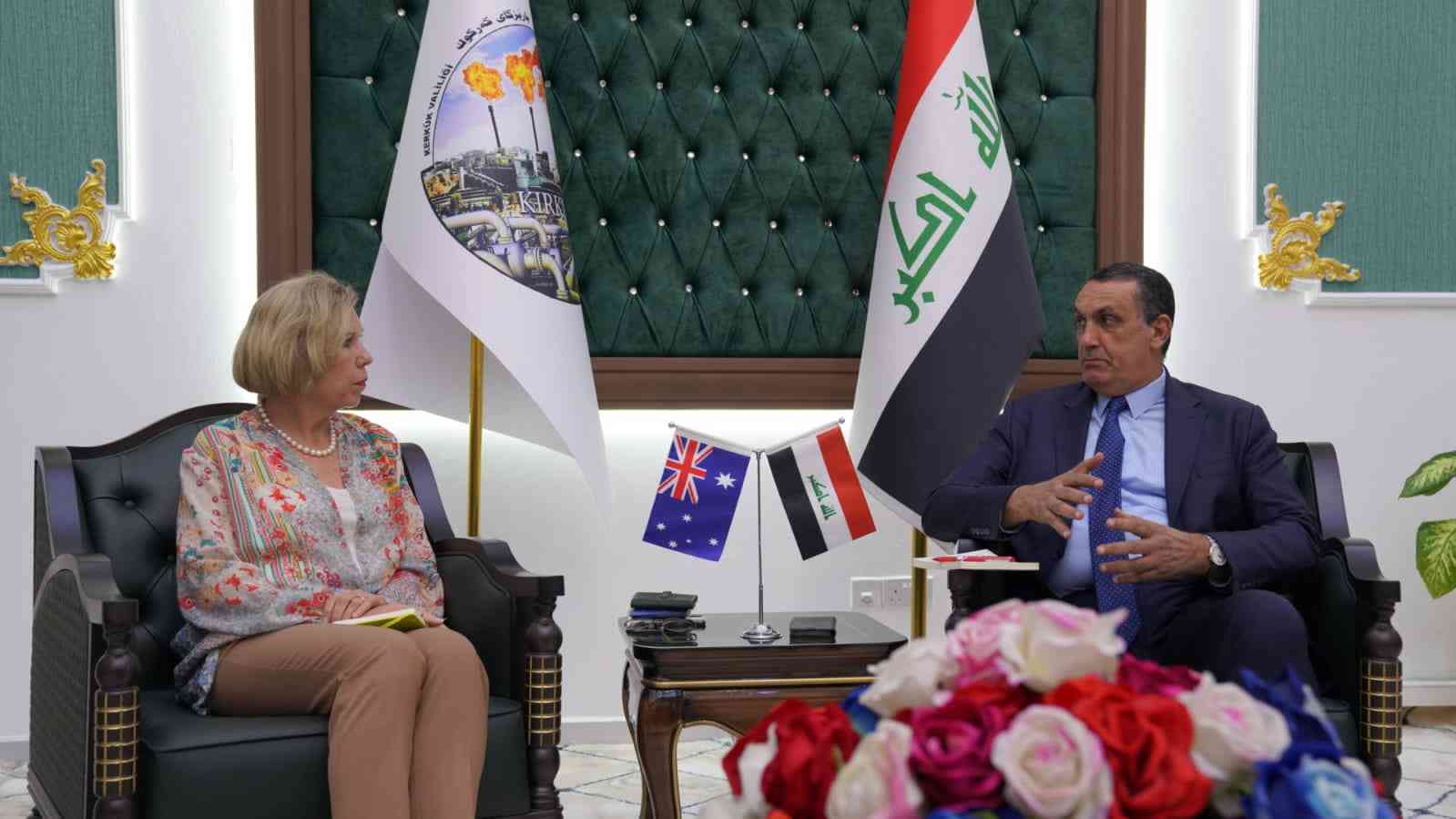 الجبوري ..  يستقبل سعادة سفيرة استراليا في العراق .