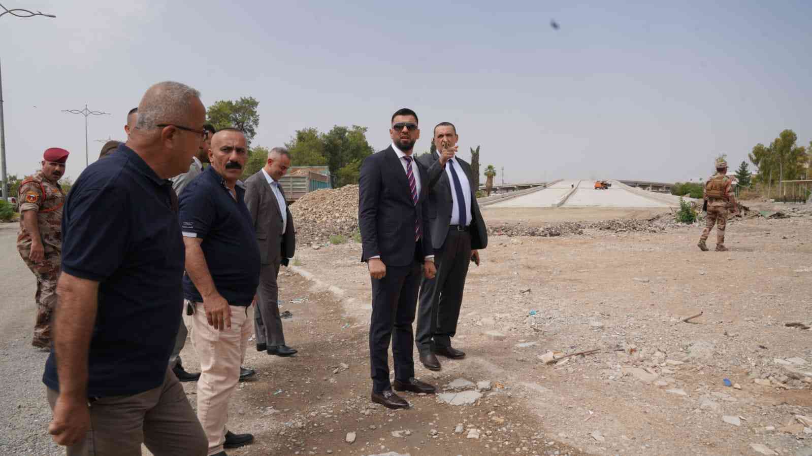 الجبوري  ..  يطلع على استمرار تنفيذ اعمال مشروع مجسر ونفق الشهداء في كركوك  .