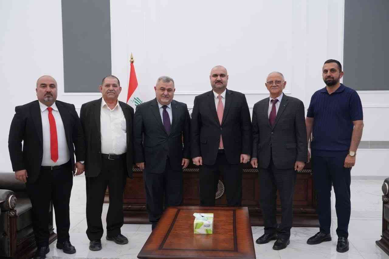 استقبل السيد محافظ كركوك محمد سمعان اغا السيد عماد يوخنا عضو مجلس النواب العراقي والنائب السابق يونادم كنا .