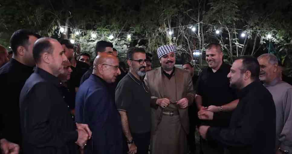 محافظ كركوك ريبوار طه   برفقە الحاج غریب عسکر مقرر مجلس النواب، يشارك أبناء ناحية تازه الكرام من أصحاب