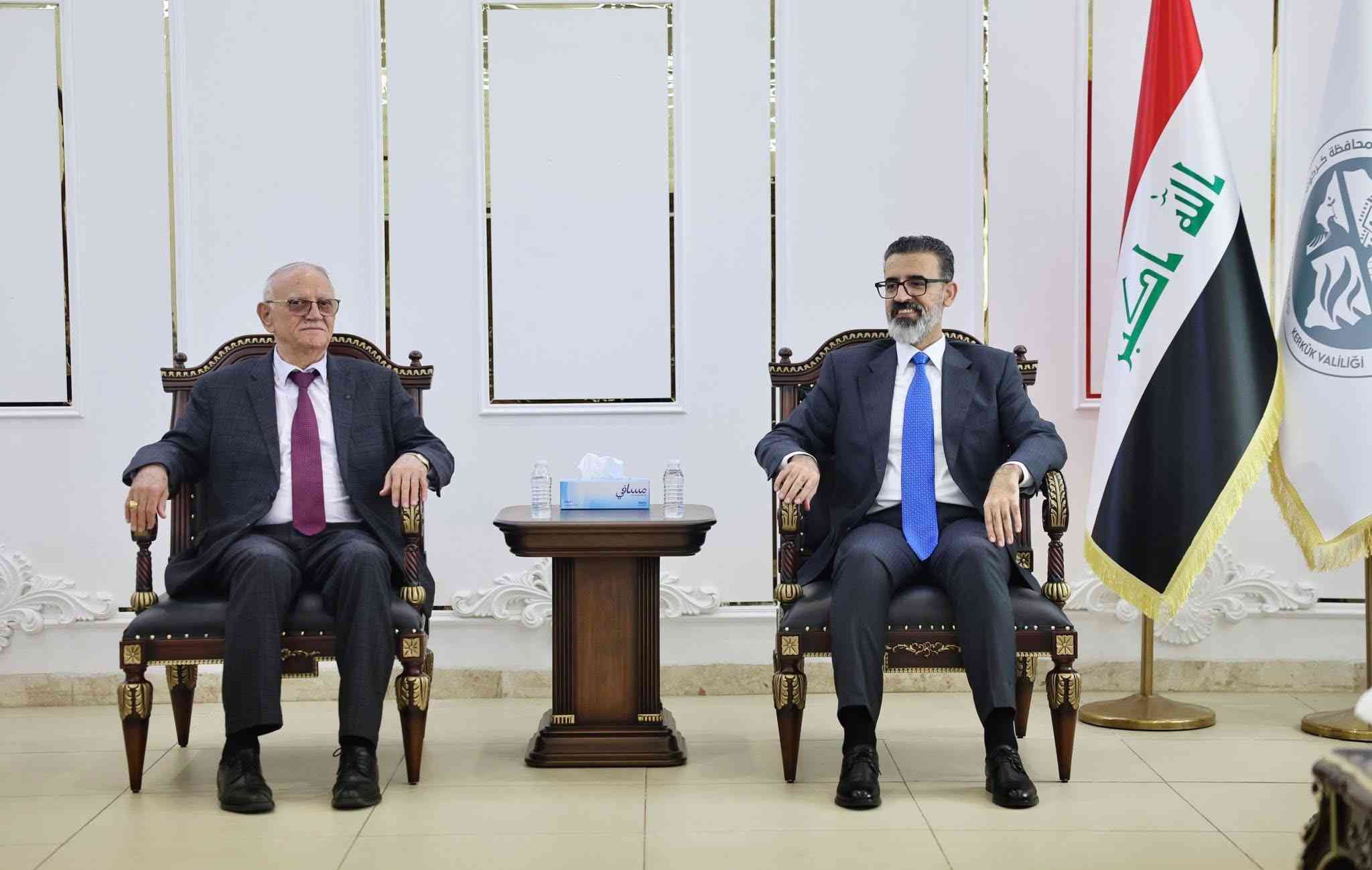 استقبل السيد ريبوار طه النائب الأول لمحافظ كركوك النائب عماد يوخنا عضو مجلس النواب العراقي والشخصية السياسية السيد يونادم كنا.