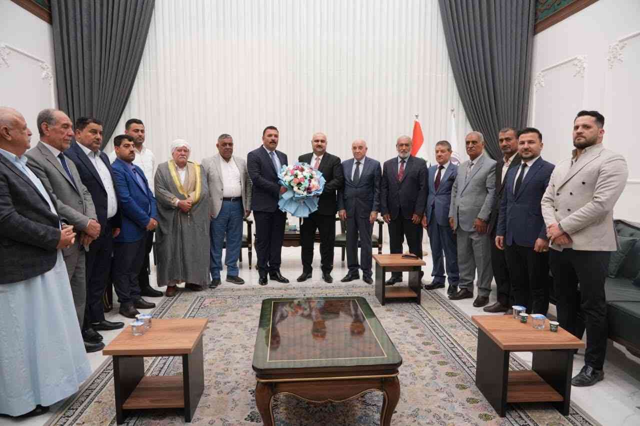 التقى السيد محافظ كركوك محمد سمعان اغا السيد عضو مجلس النواب السابق غريب عسكر التركماني 