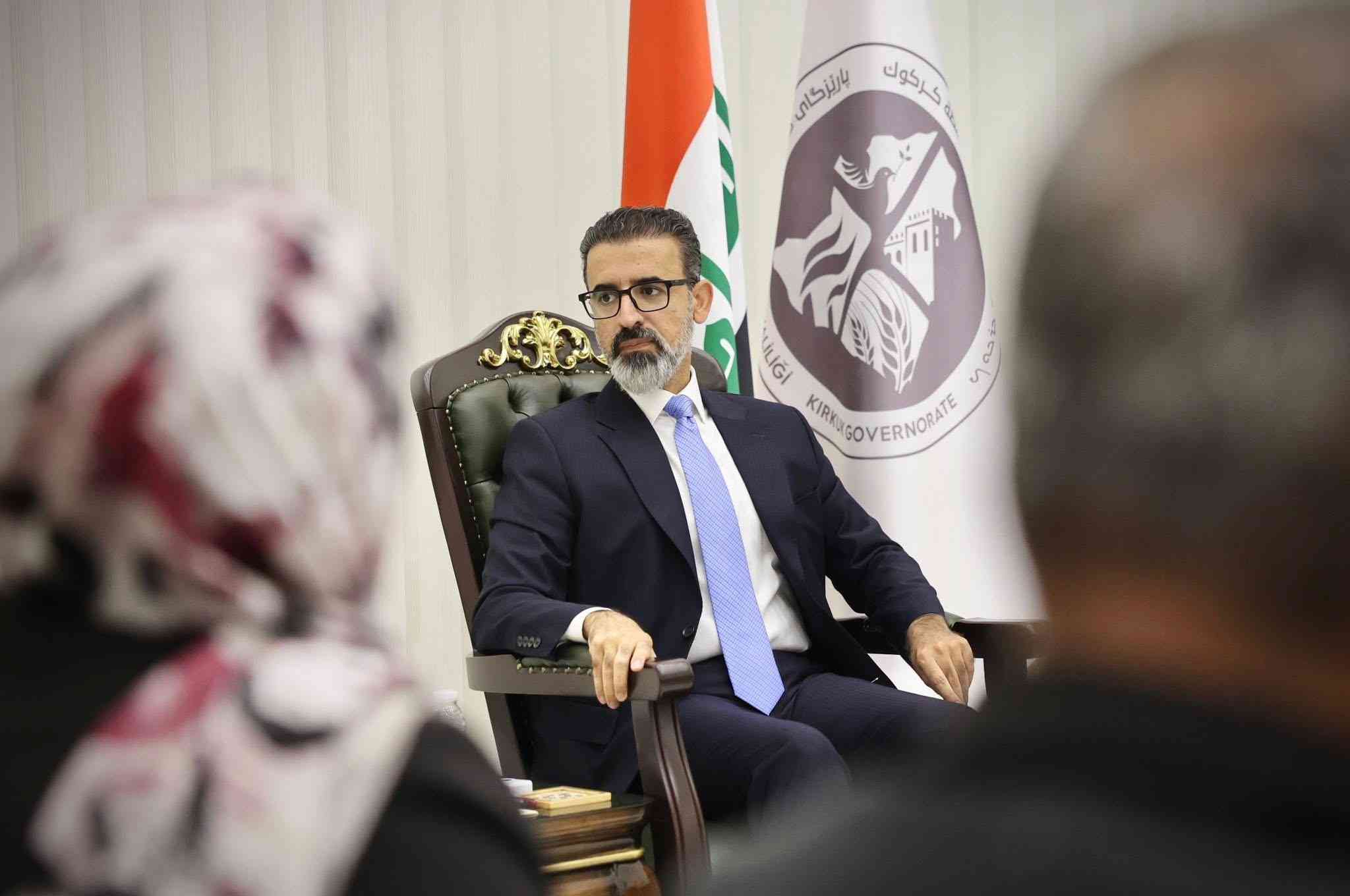 اجتمع محافظ كركوك السيد ريبوار طه  مع مهندسي قسم الهندسة في ديوان المحافظة، 