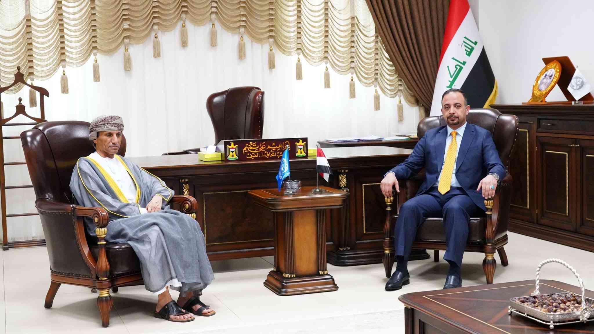 النائب الفني إبراهيم تميم .. يستقبل الممثلُ الخاص للأمين العام للأمم المتحدة في العراق